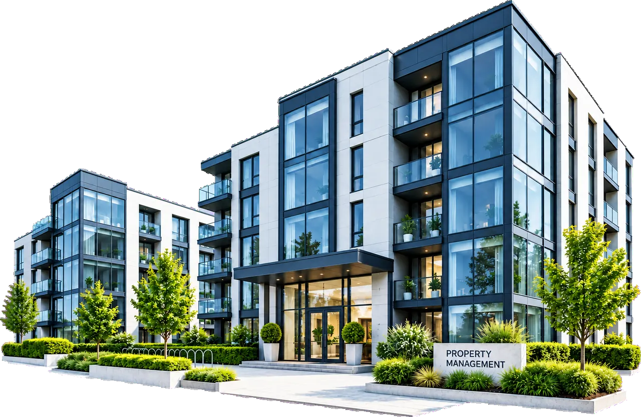 Modern managed apartment development